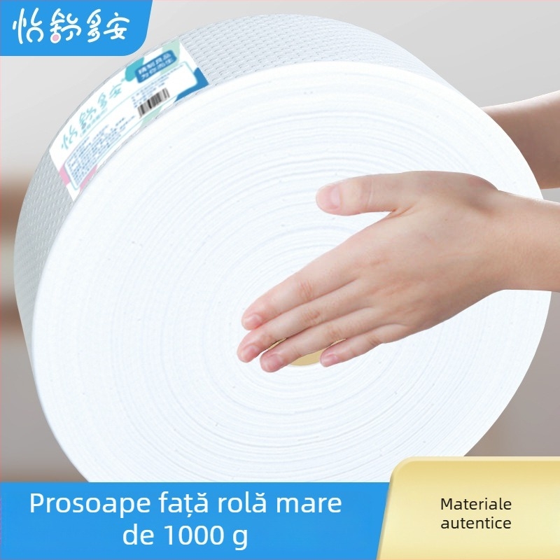 Prosop de față, de unică folosință, pentru saloane de înfrumusețare, din fibre vegetale, țesătură plată