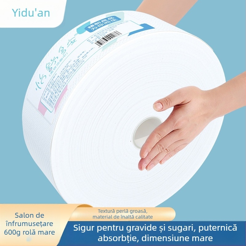 Prosop de față, de unică folosință, pentru saloane de înfrumusețare, din fibre vegetale, țesătură plată