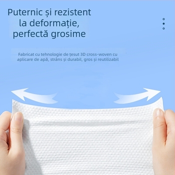 Prosop de curățare facial în rolă - 100% viscose, fibre de viscose, țesătură plată, personalizare disponibilă, conținut principal 100%