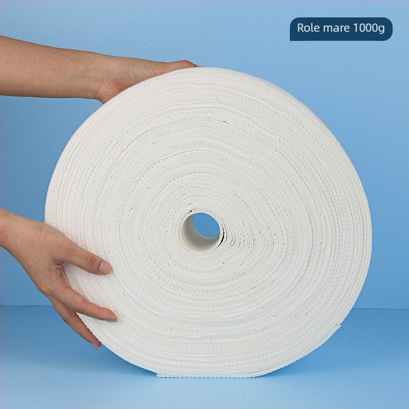 Prosop de curățare facial în rolă - 100% viscose, fibre de viscose, țesătură plată, personalizare disponibilă, conținut principal 100%