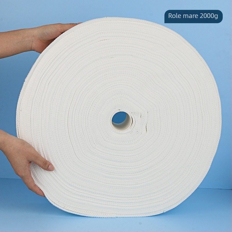 Prosop de curățare facial în rolă - 100% viscose, fibre de viscose, țesătură plată, personalizare disponibilă, conținut principal 100%