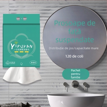 Auchanyan Set de prosoape de față pentru o coloană, Pachet familial, Montaj pe perete, Fibre ultrafine, Procesare personalizată, Alt proces de fabricație