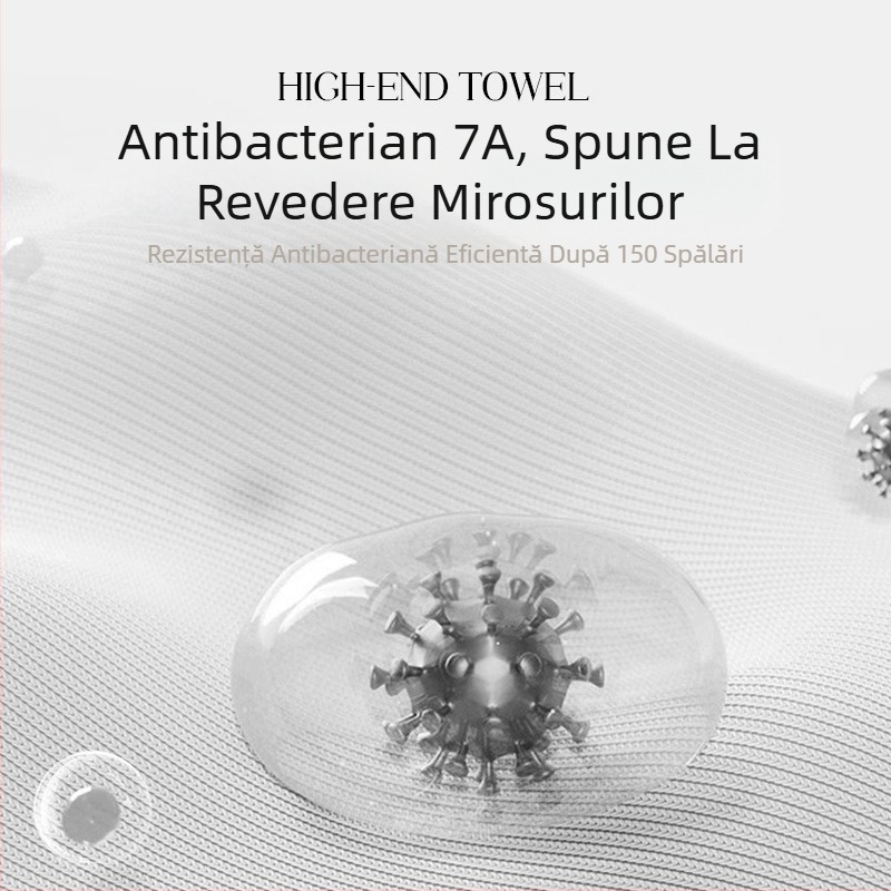 Pu Xi 7A antibacterian din bumbac Xinjiang cu fibre lungi, prosop pătrat pentru față, utilizare casnică, 50 g, absorbție 11–15 s