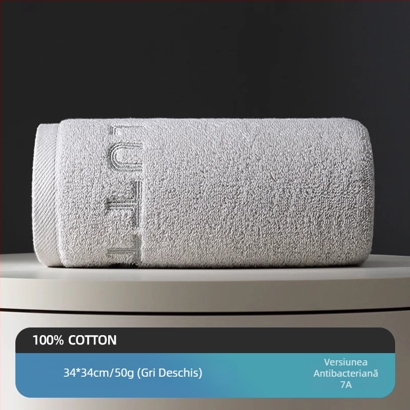 Pu Xi 7A antibacterian din bumbac Xinjiang cu fibre lungi, prosop pătrat pentru față, utilizare casnică, 50 g, absorbție 11–15 s