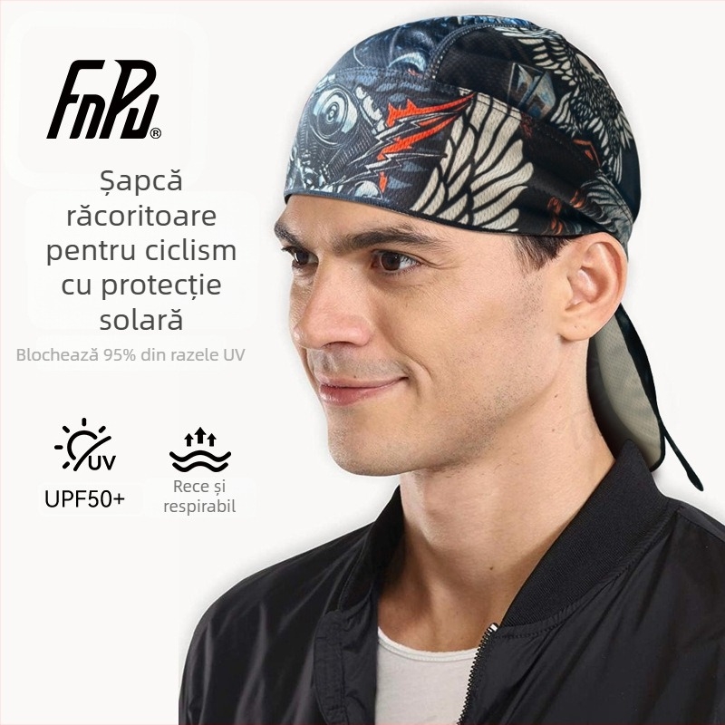 Afsa Palarie Piraț pentru toate anotimpurile - Absorbantă la transpirație, Respirabilă, Ușoară, Uscare rapidă, Cu Dungi, Protecție UV, Unisex