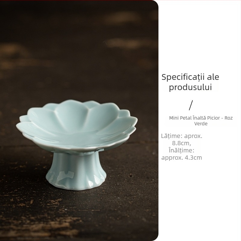 Farfurie de fructe din porțelan, stil ușor luxos și retro, brand Wuxi Tang, lansată în 2024