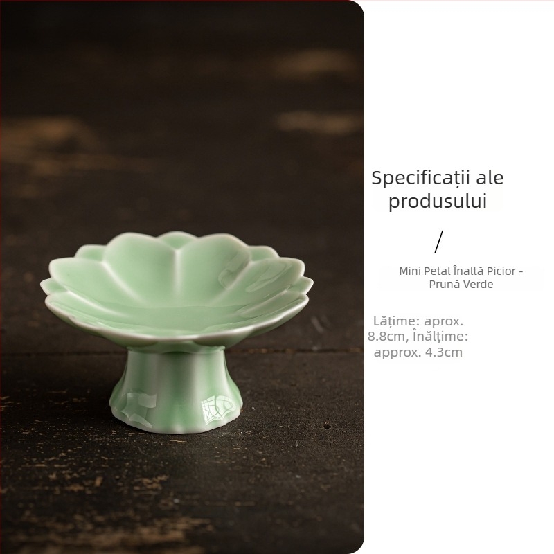 Farfurie de fructe din porțelan, stil ușor luxos și retro, brand Wuxi Tang, lansată în 2024