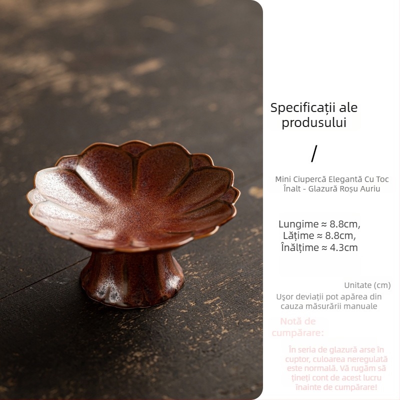 Farfurie de fructe din porțelan, stil ușor luxos și retro, brand Wuxi Tang, lansată în 2024