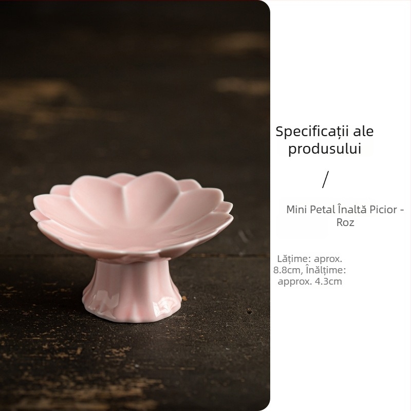 Farfurie de fructe din porțelan, stil ușor luxos și retro, brand Wuxi Tang, lansată în 2024