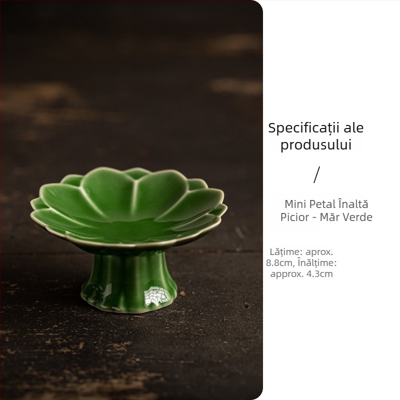 Farfurie de fructe din porțelan, stil ușor luxos și retro, brand Wuxi Tang, lansată în 2024