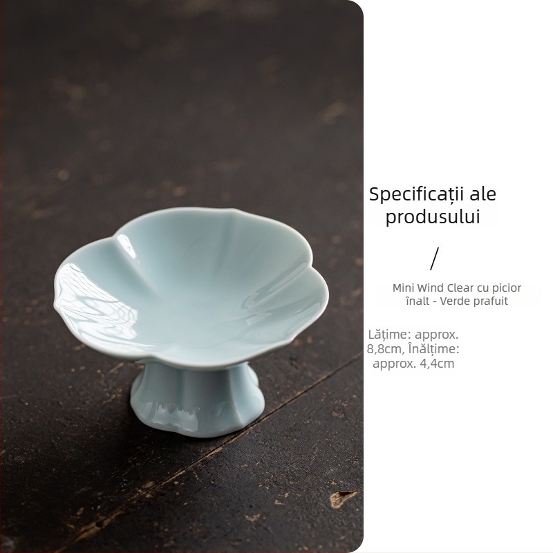 Farfurie de fructe din porțelan, stil ușor luxos și retro, brand Wuxi Tang, lansată în 2024