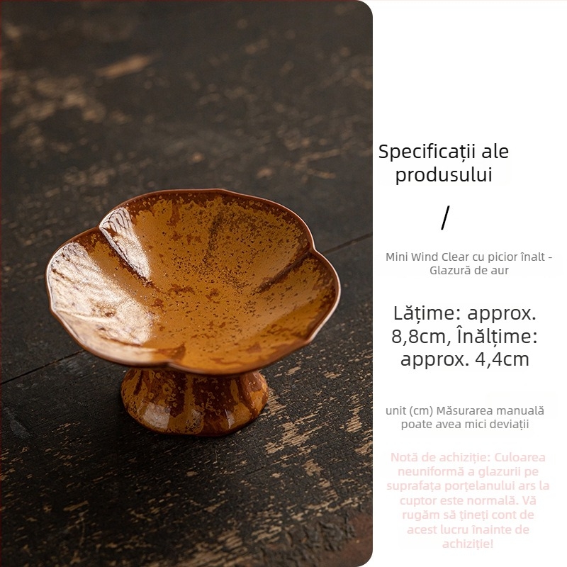 Farfurie de fructe din porțelan, stil ușor luxos și retro, brand Wuxi Tang, lansată în 2024