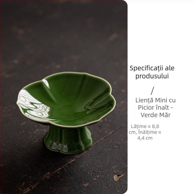 Farfurie de fructe din porțelan, stil ușor luxos și retro, brand Wuxi Tang, lansată în 2024