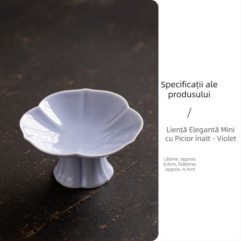 Farfurie de fructe din porțelan, stil ușor luxos și retro, brand Wuxi Tang, lansată în 2024