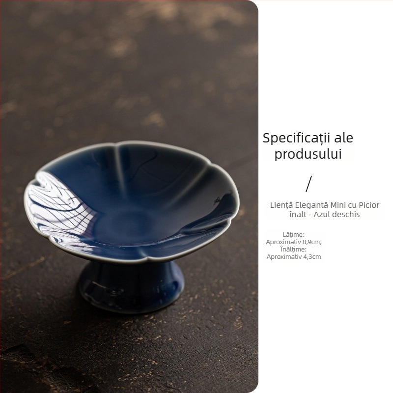 Farfurie de fructe din porțelan, stil ușor luxos și retro, brand Wuxi Tang, lansată în 2024