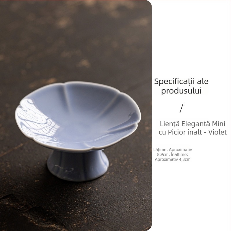 Farfurie de fructe din porțelan, stil ușor luxos și retro, brand Wuxi Tang, lansată în 2024