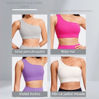 Bustier sport cu spate frumos, elasticitate ridicată, uscare rapidă, în stil vestă, cu cupe moi pentru yoga, croială strânsă, potrivit pentru alergare și activități în aer liber