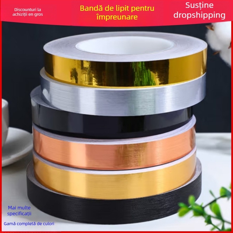 Autocolant perete PET – Bandă decorativă pentru îmbunătățire a aspectului, 1 bucată, impermeabil, antibacterian, rezistent la umezeală și mucegai, decorativ bucătărie și baie