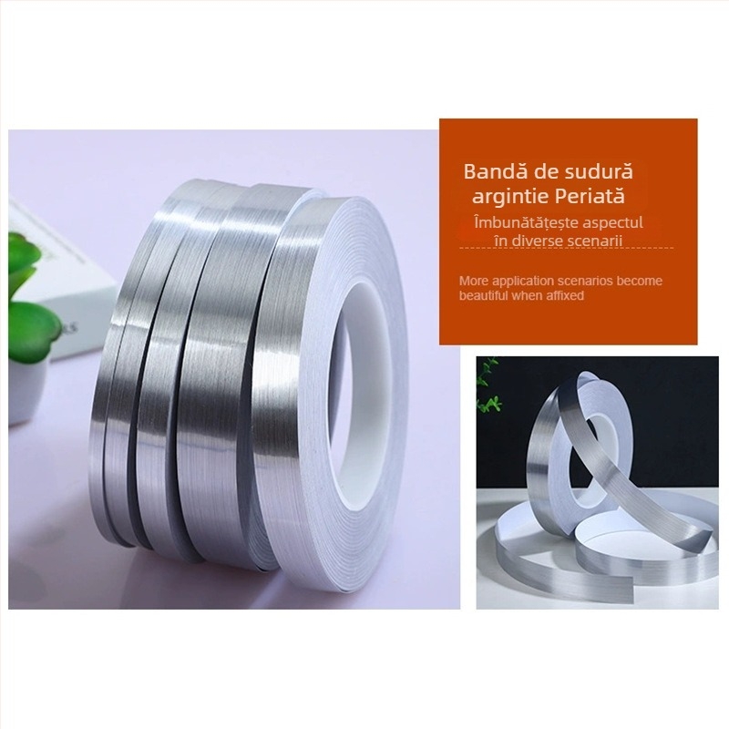 Autocolant perete PET – Bandă decorativă pentru îmbunătățire a aspectului, 1 bucată, impermeabil, antibacterian, rezistent la umezeală și mucegai, decorativ bucătărie și baie