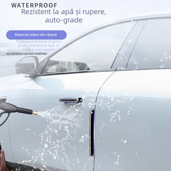 Bandă anti-coliziune pentru mâner universal de ușă, protecție de margine autoadezivă, protecție împotriva zgârieturilor