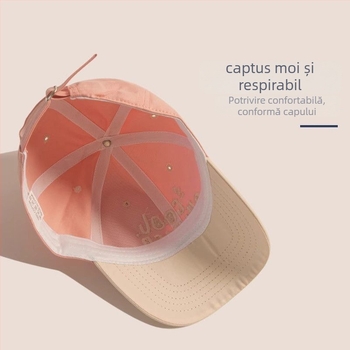 Șapcă de baseball, stil coreean, protecție solară și respirabilă, margine curbată, material din viscose, pentru copii între 1 și 6 ani