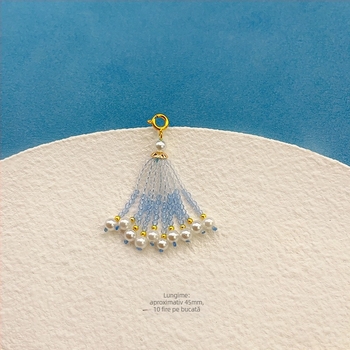 Accesoriu DIY pentru bijuterii cu pandantiv din piatră ochi de pisică, tricotat manual, origine Guangzhou, primăvara 2025.