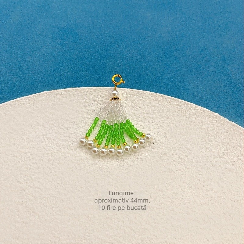 Accesoriu DIY pentru bijuterii cu pandantiv din piatră ochi de pisică, tricotat manual, origine Guangzhou, primăvara 2025.