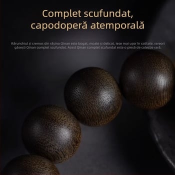 Gain Brățară din Agarwood, Bai Qinan vietnamez, mărgele naturale, unisex, stil influencer, vară 2023