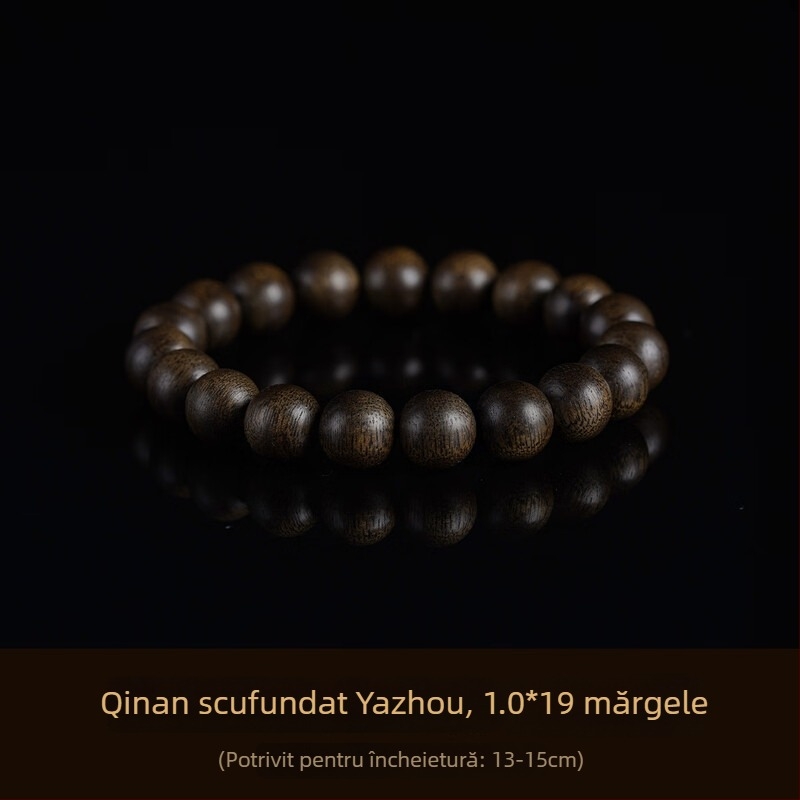 Gain Brățară din Agarwood, Bai Qinan vietnamez, mărgele naturale, unisex, stil influencer, vară 2023