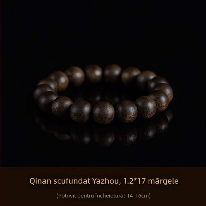 Gain Brățară din Agarwood, Bai Qinan vietnamez, mărgele naturale, unisex, stil influencer, vară 2023