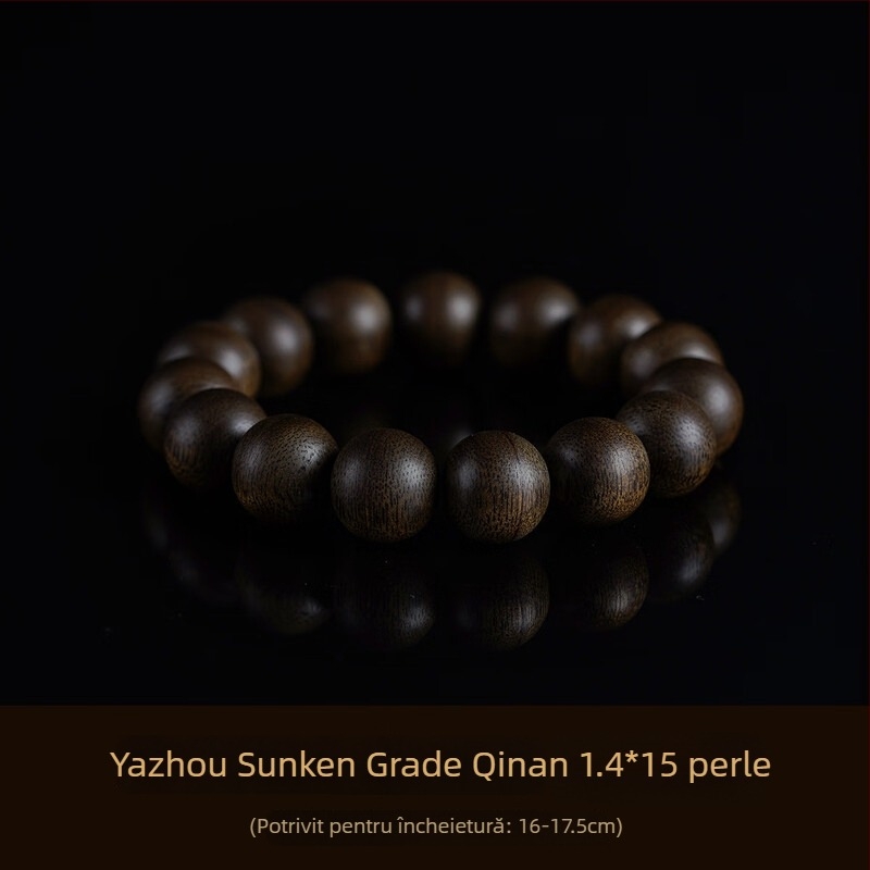 Gain Brățară din Agarwood, Bai Qinan vietnamez, mărgele naturale, unisex, stil influencer, vară 2023