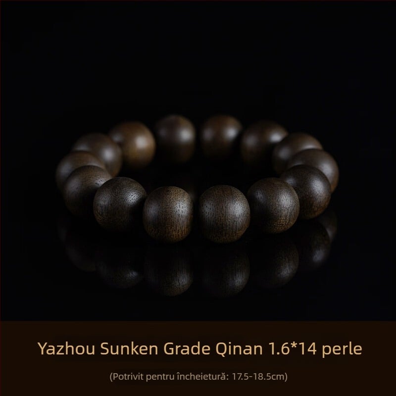Gain Brățară din Agarwood, Bai Qinan vietnamez, mărgele naturale, unisex, stil influencer, vară 2023