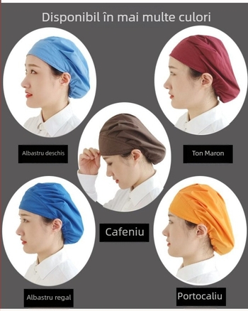 Baotou pălărie pentru industria alimentară – Material din bumbac-polyester respirabil, vârf de tip dom, logo personalizat, pentru adulți, toate anotimpurile