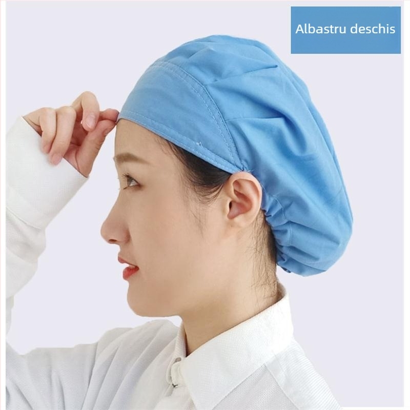 Baotou pălărie pentru industria alimentară – Material din bumbac-polyester respirabil, vârf de tip dom, logo personalizat, pentru adulți, toate anotimpurile