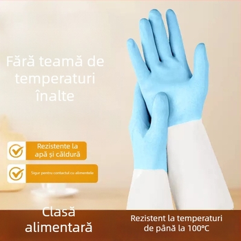 Mănuși PVC pentru bucătărie, de calitate alimentară, impermeabile, anti-arzire, rezistente la temperaturi înalte