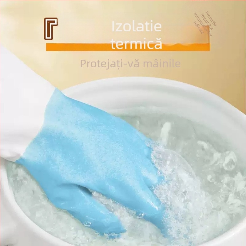 Mănuși PVC pentru bucătărie, de calitate alimentară, impermeabile, anti-arzire, rezistente la temperaturi înalte
