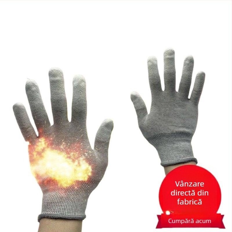 Mănuși pentru grătar cu ecran tactil, Rezistente la căldură, Izolație termică, Rezistente la ulei, Nailon