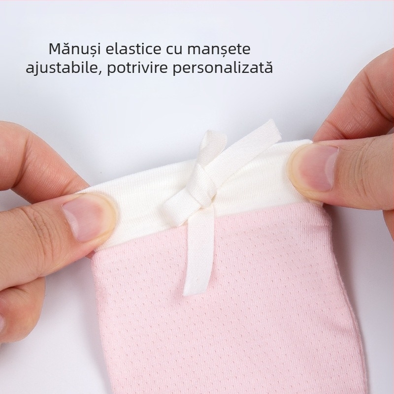Mănuși anti-zgârieturi pentru nou-născuți | Unisex, Brand Cute, Sezoane: Vară, Primăvară, Toamnă, Lansare: Vară 2025