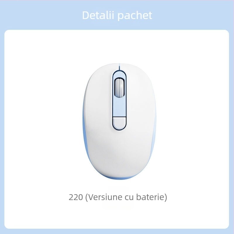 Mouse cablat silențios 2025 pentru birou și uz casnic, design modern, potrivit pentru laptopuri și calculatoare desktop, conectivitate USB și Bluetooth