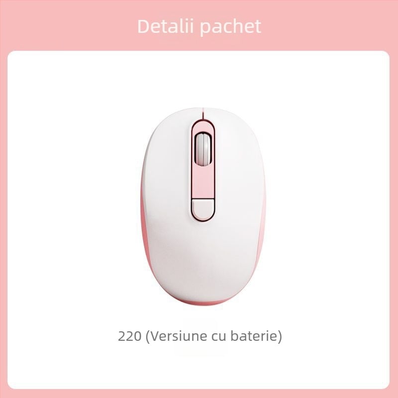 Mouse cablat silențios 2025 pentru birou și uz casnic, design modern, potrivit pentru laptopuri și calculatoare desktop, conectivitate USB și Bluetooth