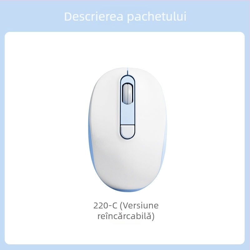 Mouse cablat silențios 2025 pentru birou și uz casnic, design modern, potrivit pentru laptopuri și calculatoare desktop, conectivitate USB și Bluetooth