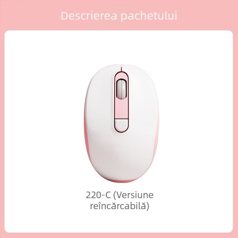 Mouse cablat silențios 2025 pentru birou și uz casnic, design modern, potrivit pentru laptopuri și calculatoare desktop, conectivitate USB și Bluetooth