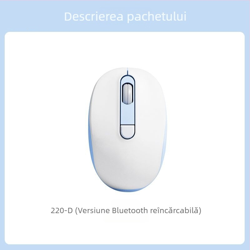 Mouse cablat silențios 2025 pentru birou și uz casnic, design modern, potrivit pentru laptopuri și calculatoare desktop, conectivitate USB și Bluetooth
