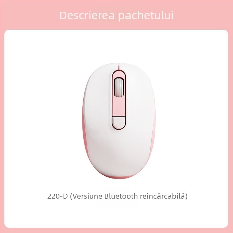 Mouse cablat silențios 2025 pentru birou și uz casnic, design modern, potrivit pentru laptopuri și calculatoare desktop, conectivitate USB și Bluetooth