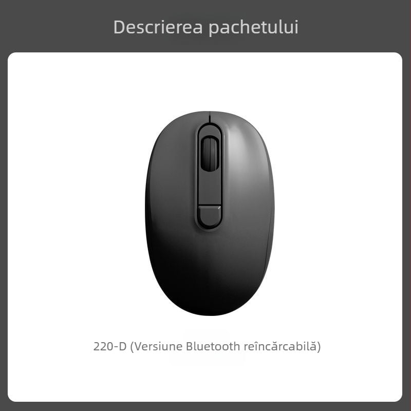 Mouse cablat silențios 2025 pentru birou și uz casnic, design modern, potrivit pentru laptopuri și calculatoare desktop, conectivitate USB și Bluetooth
