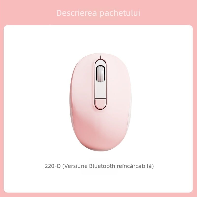 Mouse cablat silențios 2025 pentru birou și uz casnic, design modern, potrivit pentru laptopuri și calculatoare desktop, conectivitate USB și Bluetooth