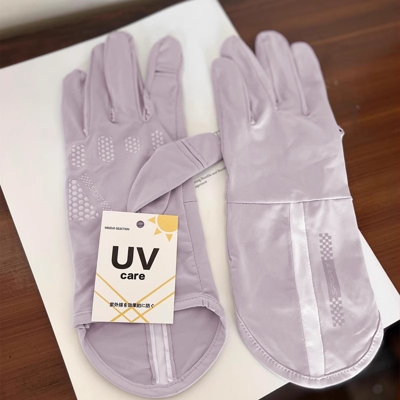 Mănuși de vară pentru femei la volan - protecție UV, anti-alunecare, respirabile Ice Silk Nylon, uscare rapidă, design cu degete parțial expuse
