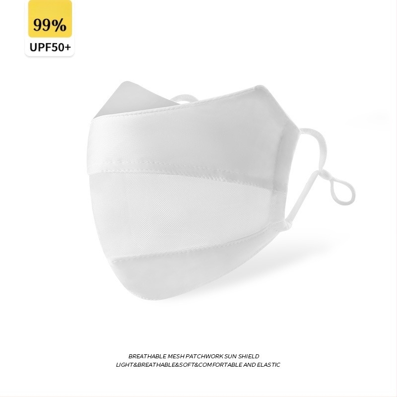 Mască de față din nylon cu protecție UV pentru femei – respirabilă, plasă de protecție a ochilor, protecție solară, protecție împotriva prafului