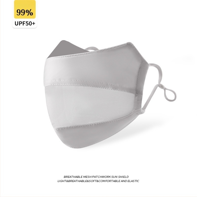 Mască de față din nylon cu protecție UV pentru femei – respirabilă, plasă de protecție a ochilor, protecție solară, protecție împotriva prafului