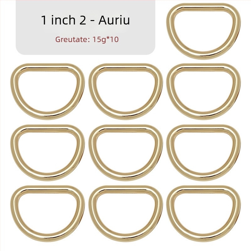 Cataramă D pentru geantă – accesorii metalice pentru curea de umăr, Zhuoyue; Marcă: Zhuoyue; Material: metal; Model: altul; Funcție: altă